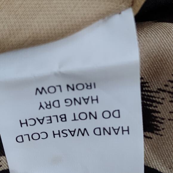 Sienna Sky Animal Print Silky Knee Length Skirt Size Medium Lined Elastic Waist - Picture 6 of 7